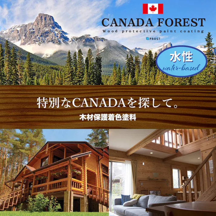 送料無料!CANADAの本物。 水性 カナダフォレスト 14L 全6色 木材保護着色塗料 水性 塗料 木部用 防虫 防腐 防カビ