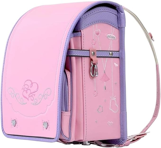 女の子向けランドセル、軽量、傷にくい、コスパ良い、大容量、A4ファイル対応、防水、通気性 高級合皮、かわいい刺繍デザイン、豪華、ワンタッチ自動ロック錠、通学・ギフトにも最適