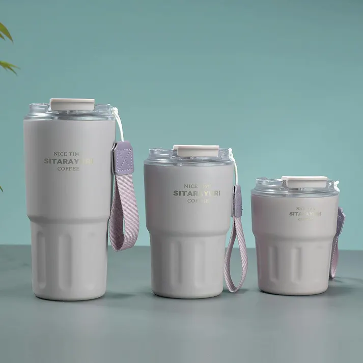 タンブラー 2WAYタンブラー 保温 保冷 蓋付き こぼれない ストロー 持ち運び ストロー付きタンブラー 水筒 コーヒー おしゃれ 大容量 オフィス ステンレス プレゼント 290ml 360ml 600ml
