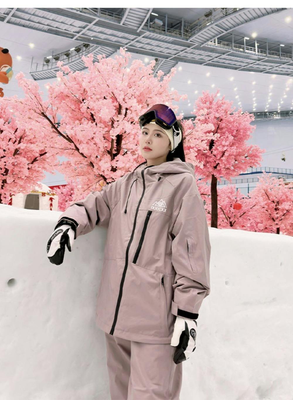 スキーウェア 大きいサイズ 中綿入り 撥水加工 スノボウェア 防寒 2点セット スキーウェア 大きいサイズ 中綿入り 撥水加工 スノボウェア 防寒 2点