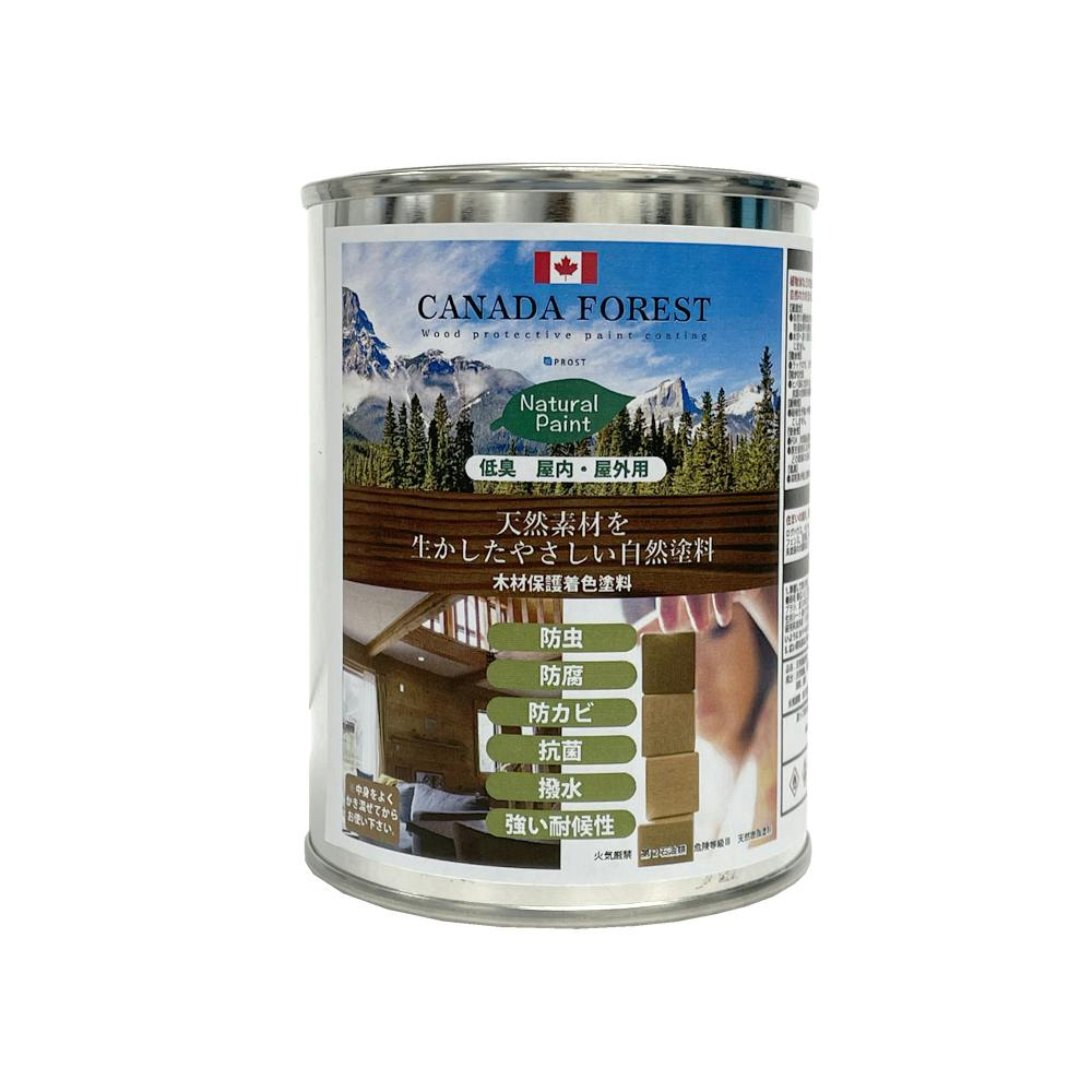 自然塗料 CANADAの本物。カナダフォレスト ナチュラルペイント  500ml 全5色 木材保護着色塗料 塗料 木部用 防虫 防腐 防カビ