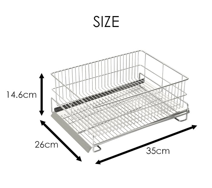水切りラック 横置き ステンレス 水が流れる 水切りかご 日本製 燕三条