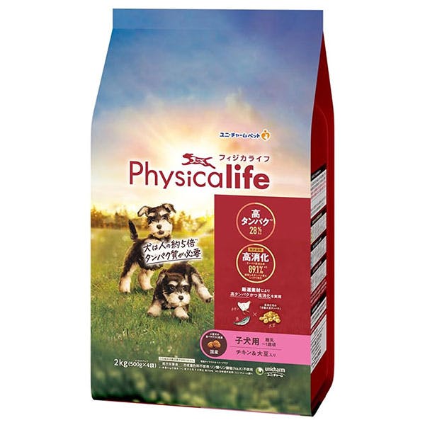 フィジカライフ (Physicalife) 子犬用 チキン＆大豆入り 2kg