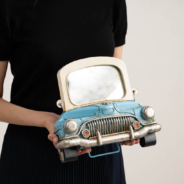 ヘッズ インテリア装飾 W270×D70×H240mm ライトブルー 1個 インテリア