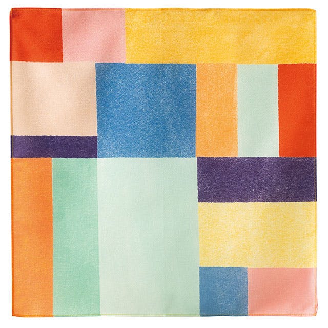 ヘッズ  風呂敷 W550×H550mm M カラフル 10枚 色彩 HEADS COL-FUR2