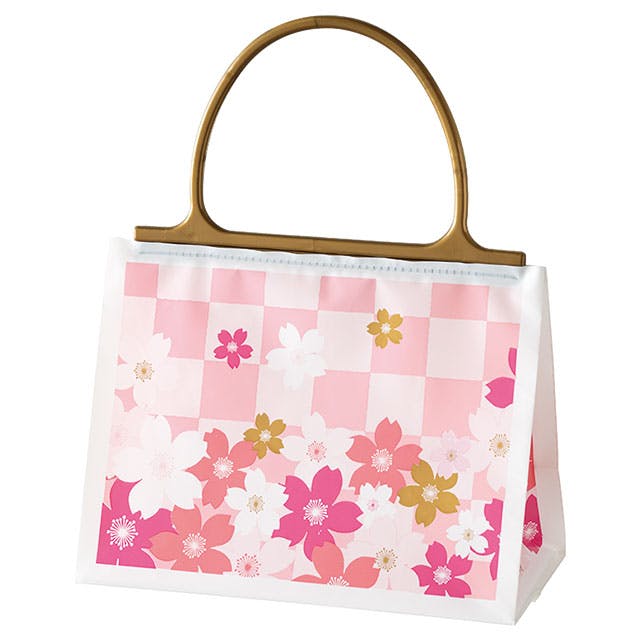 ヘッズ  手提げ袋 W200×D100×H150mm ピンク 20枚 さくらハンドル付ギフトバッグ HEADS SKR-MC3B