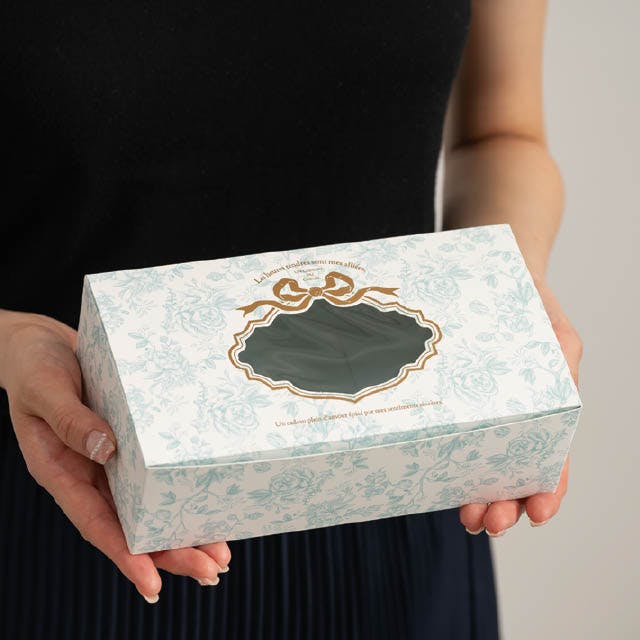 ヘッズ ギフトボックス W190×D105×H60mm ライトブルー 10枚