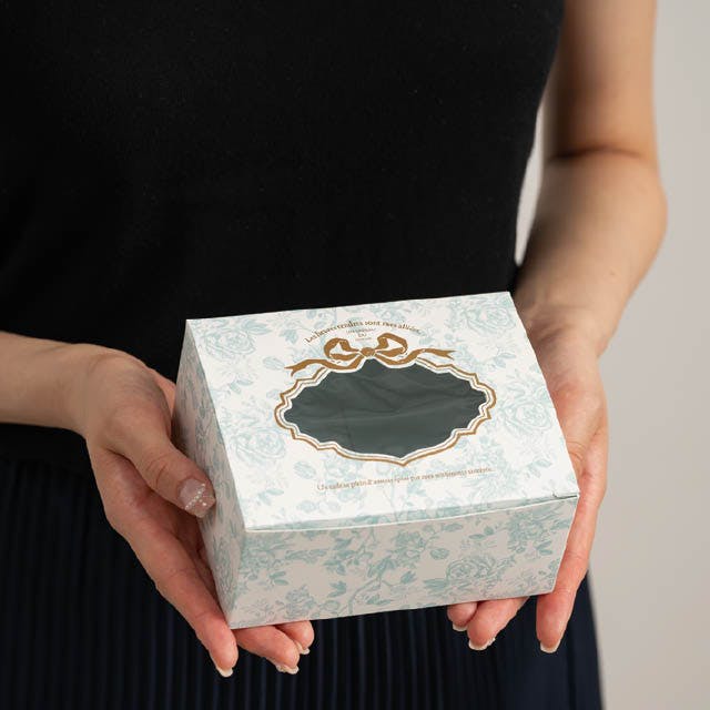 ヘッズ ギフトボックス W130×D105×H60mm ライトブルー 10枚