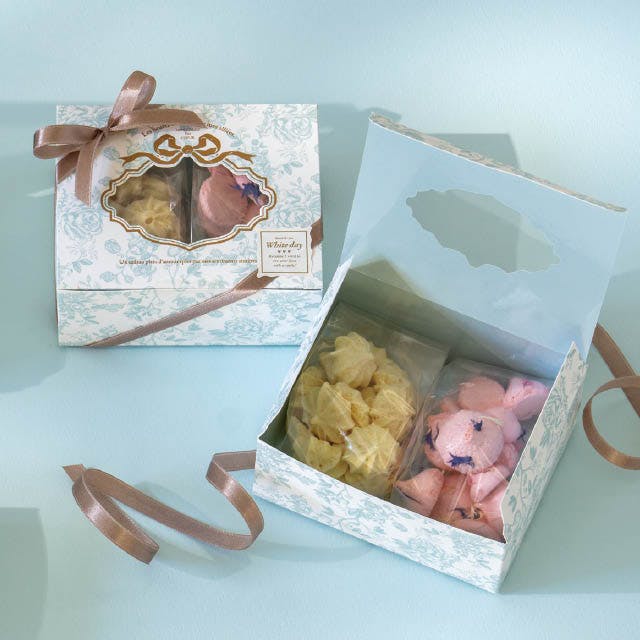 ヘッズ ギフトボックス W130×D105×H60mm ライトブルー 10枚