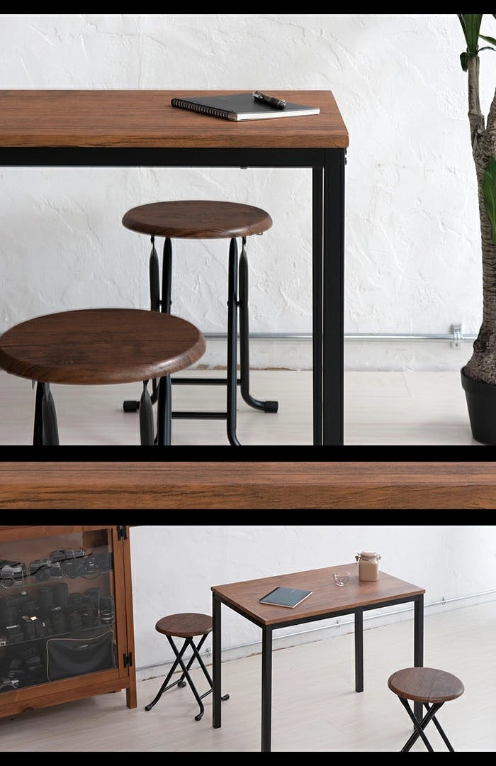 折りたたみスツール 2P セット おしゃれ 椅子 ヴィンテージ風