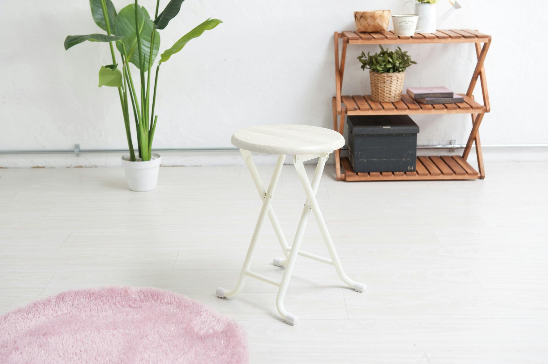 折りたたみスツール 2P セット おしゃれ 椅子 ヴィンテージ風