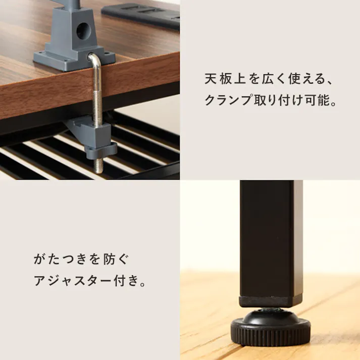 デスク IW-1250/カラー:ブラウン/ お客様組立 【送料込み】 #4943733815694