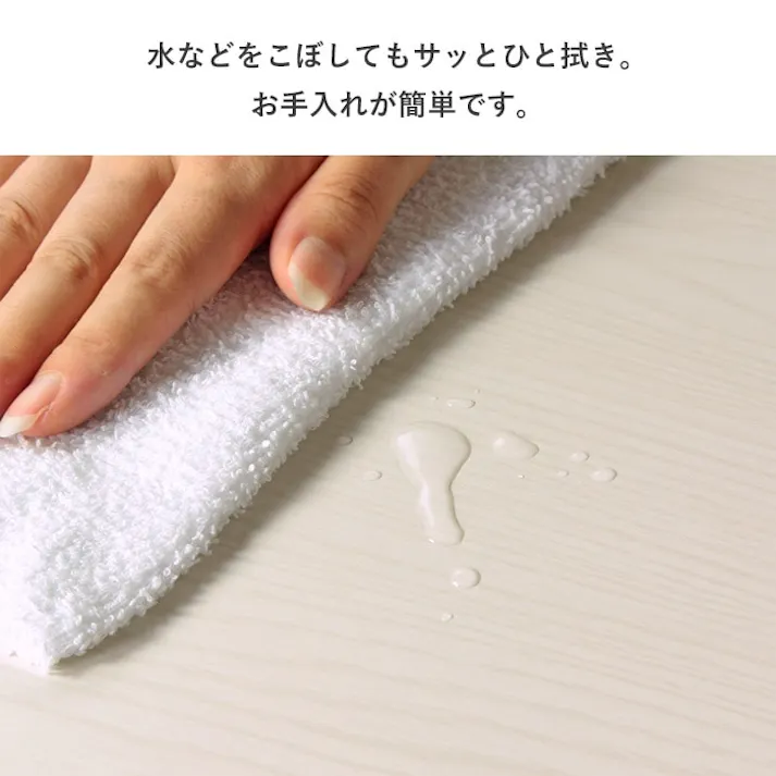 引き出し付きテーブル 幅80 IW-37/カラー:ホワイト/ お客様組立 【送料込み】 #4943733615010