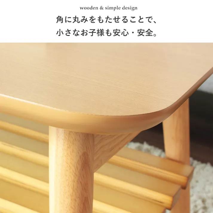 折りたたみテーブル棚付き 幅90 IW-4090/カラー:ホワイト/ 完成品 【送料込み】 #4943733613634