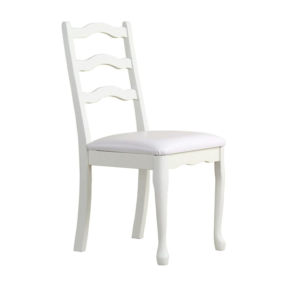 チェア　IWC-303／カラー：ホワイト／ お客様組立  【送料込み】 ＃4943733613122