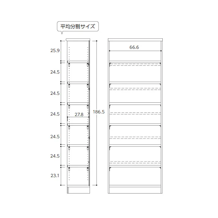 エースラック 幅70 高さ200 AR-2070タフ/カラー:ライトナチュラル/ お客様組立 【送料込み】 #4904842310838