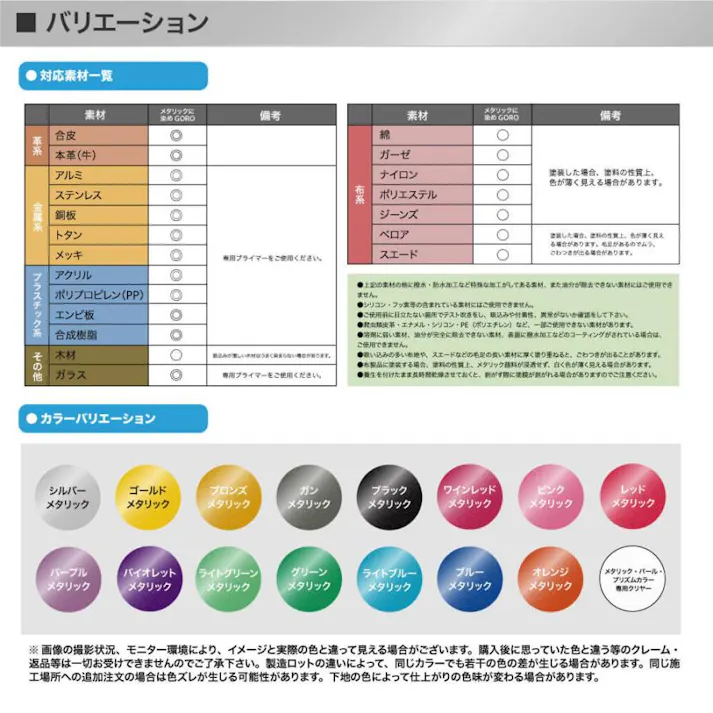 PROST’s メタリックに 染め GORO 300ml /スプレー 塗料 カラースプレー エアゾールスプレー メタリック