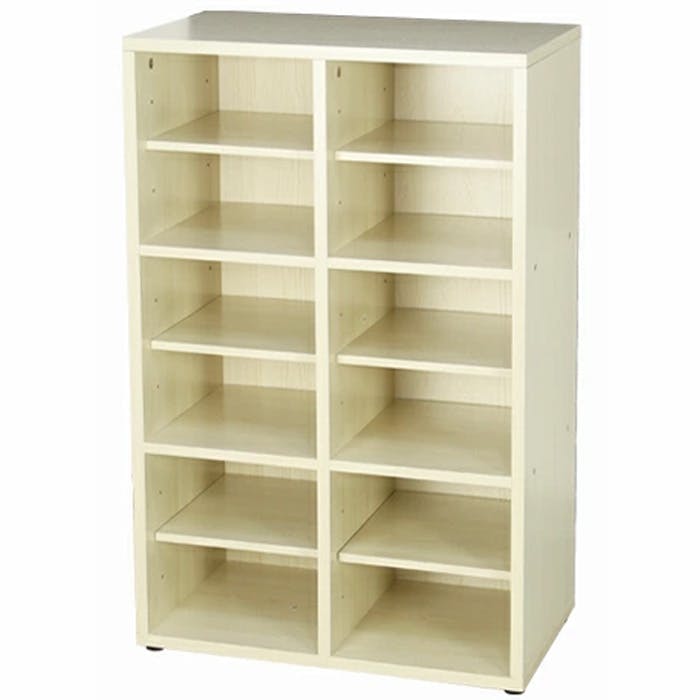 カラーボックス 奥行35 スリッパラック 幅58 奥行 下駄箱 大容量 収納棚 マルチラック 可動棚 木製 リビング収納 小物収納