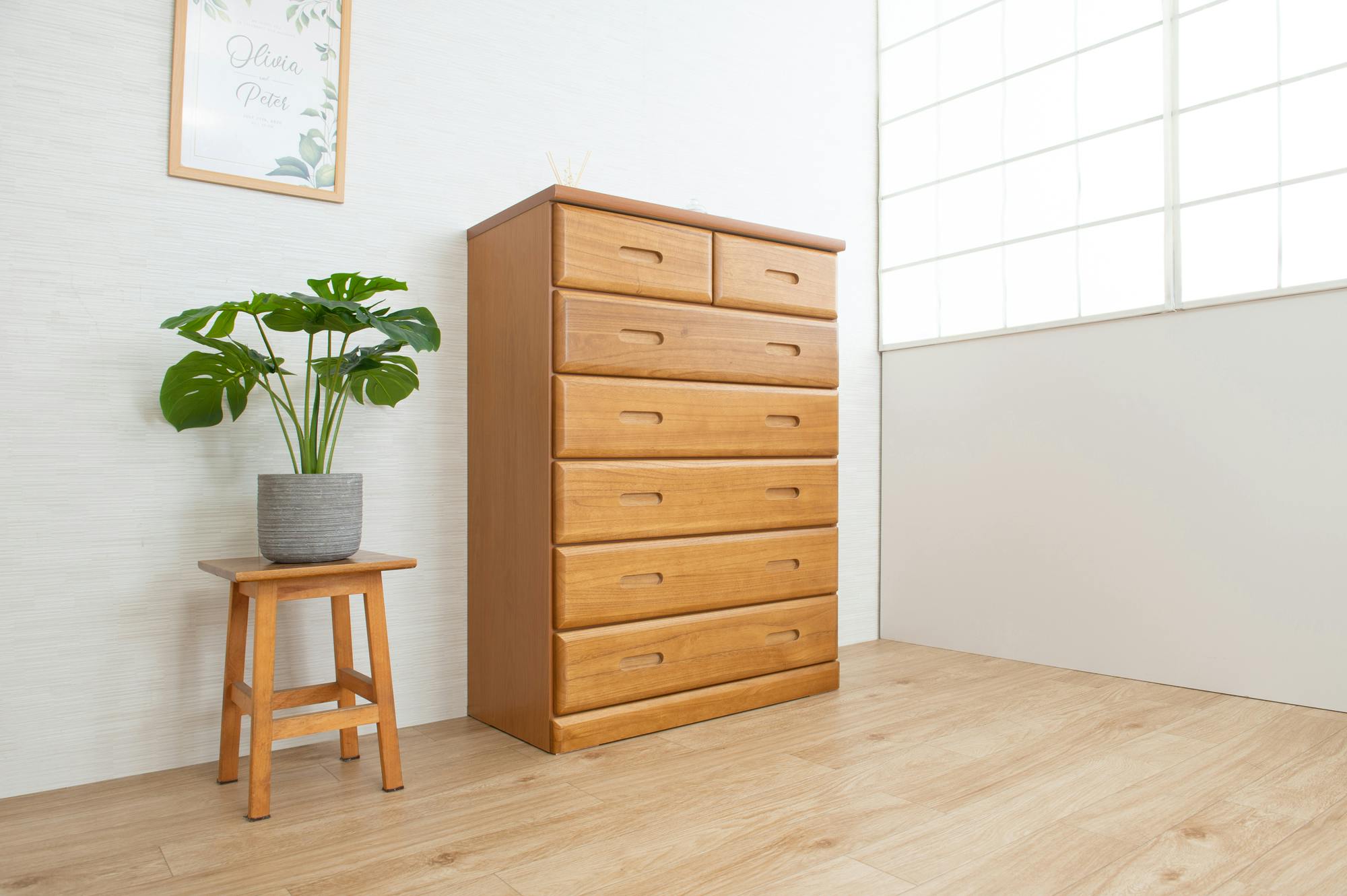 【MERCI】天然木桐チェスト 収納タンス スライドレール付き 幅80cm 大川家具 完成品 桐材 日本製 国産 タンス 衣類収納 木製 大容量 整理たんす チェスト クローゼット アンティーク おしゃれ