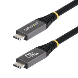 USB4ケーブル/50cm/80Gbps/240W/8K120Hz/4K240Hz/ブラック