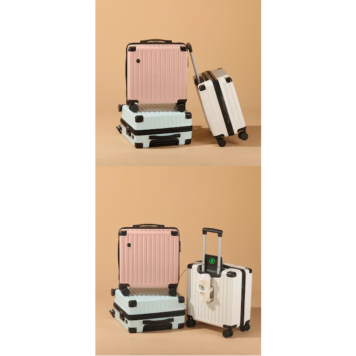 スーツケース キャリーバッグ 18インチ 旅行用 小型 機内持ち込み用 革製 旅行用耐久 大容量 ダイヤルロック付き