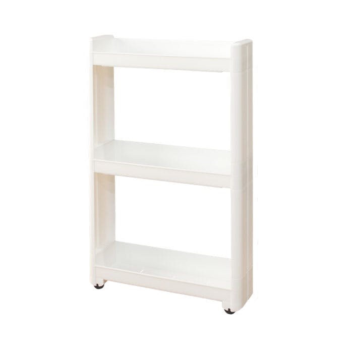 ワゴン キャスター付き 隙間ワゴンD45-3段 キッチン 脱衣場 すきま収納