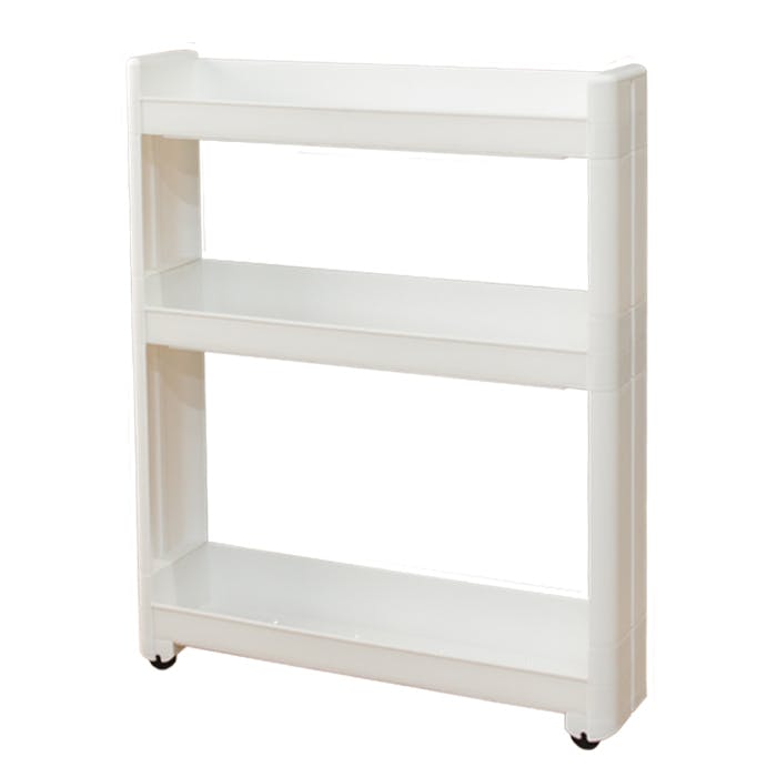 ワゴン キャスター付き 隙間ワゴン ランドリー3段 すきま収納 13cm