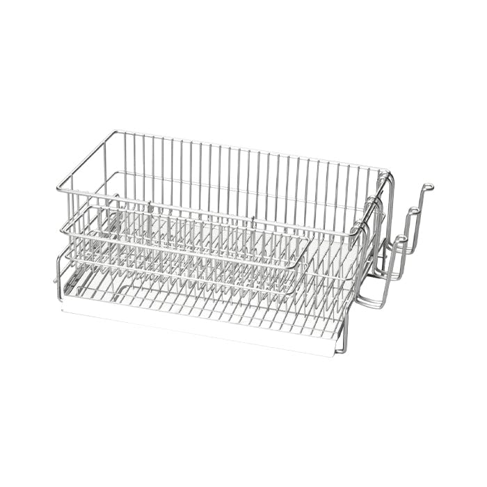 水切りラック スリム 縦置き ステンレス カトラリーケース カップホルダー付き 日本製 燕三条