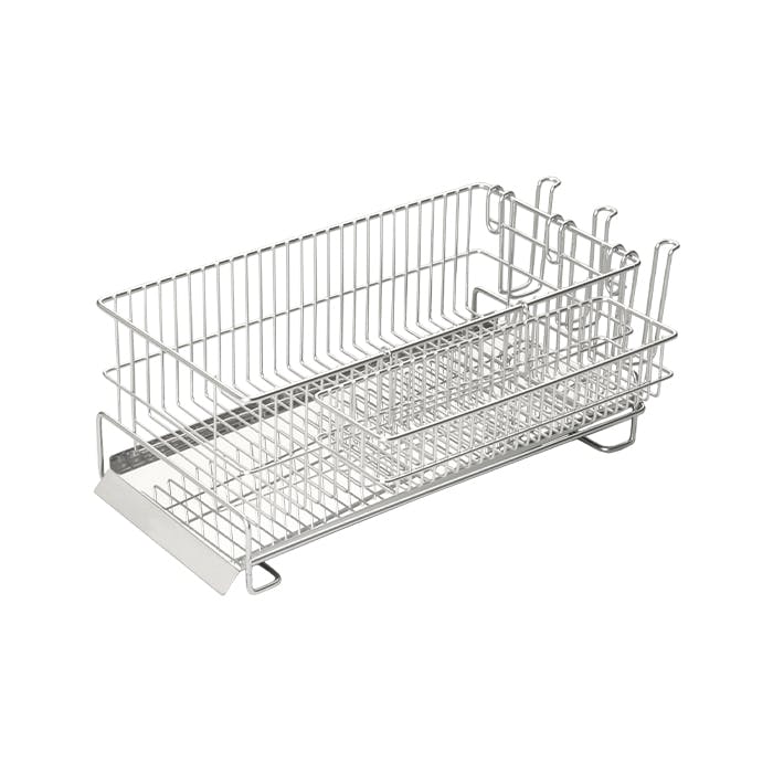 水切りラック スリム 横置き ステンレス カトラリーケース カップホルダー付き 日本製 燕三条