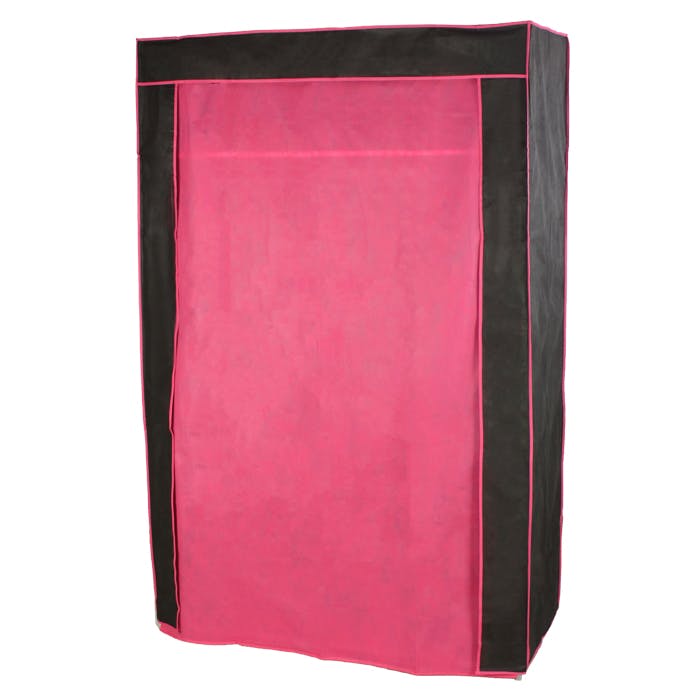 ハンガーラック カバー付き 組み立て 幅120 カーテン付き シンプルハンガー ワードローブ クローゼットハンガー 洋服掛け