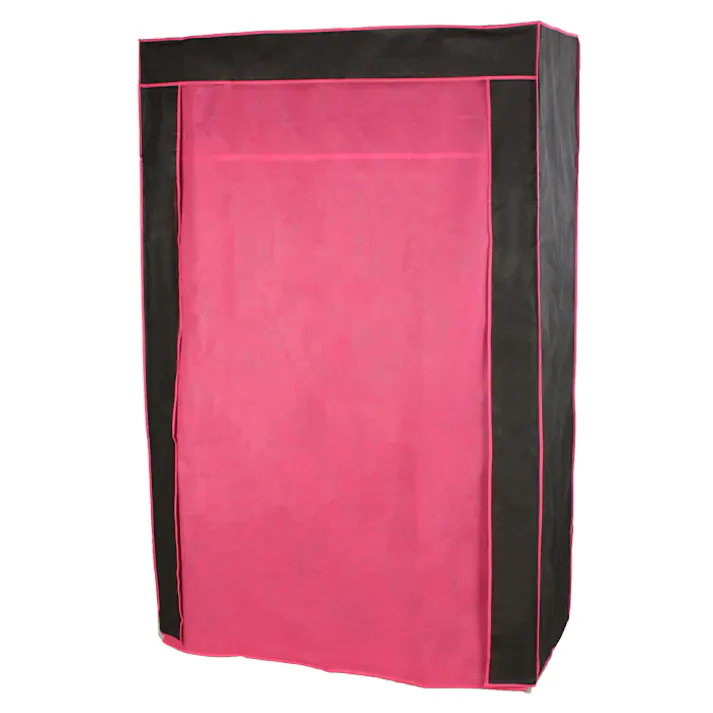 ハンガーラック カバー付き 組み立て 幅120 カーテン付き シンプルハンガー ワードローブ クローゼットハンガー 洋服掛け