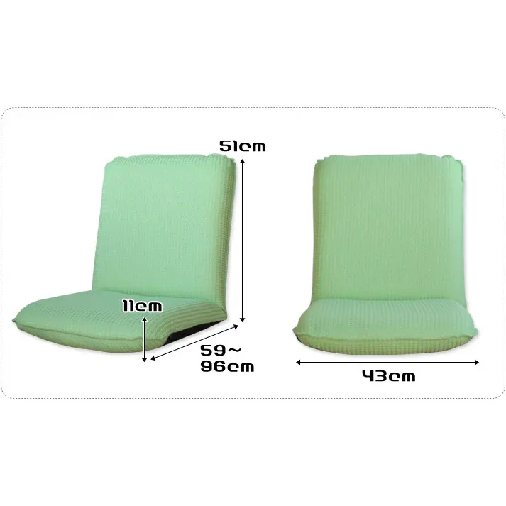 座椅子 おしゃれ 背もたれ コンパクト リクライニング フロアチェア 一人掛け チェア 軽量 シンプル かわいい