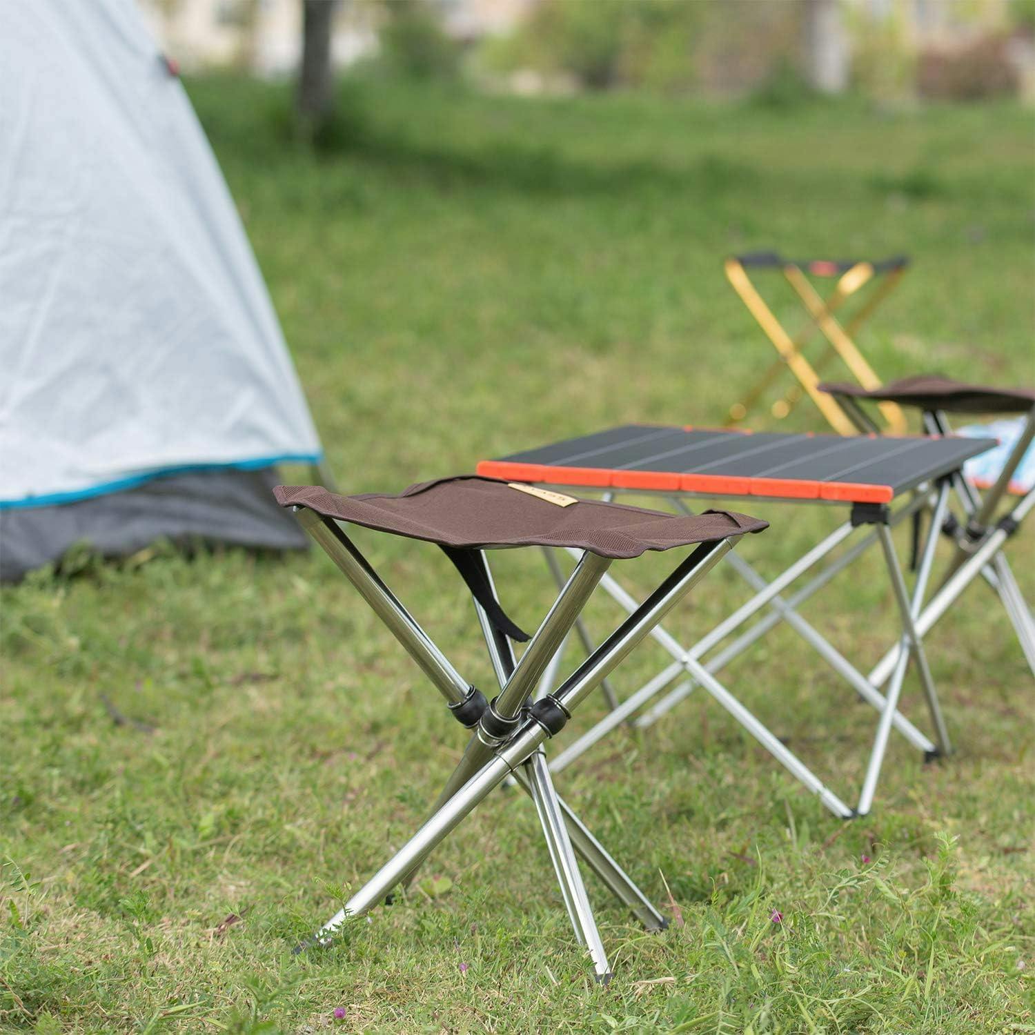 アウトドアチェア 折りたたみ椅子 小さなスツールステンレス製 超軽量