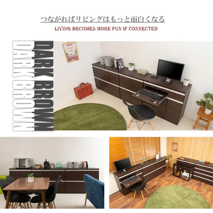 【JUCEE】シリーズ スクエアキャビネット幅109cm 引出しタイプ ホワイト ブラウン モダン 家具 インテリア キャビネット おしゃれ 完成品 リビング収納 引き出し チェスト ナチュラル 木製 白 キッチン収納 リビングボード テレビボード 日本製