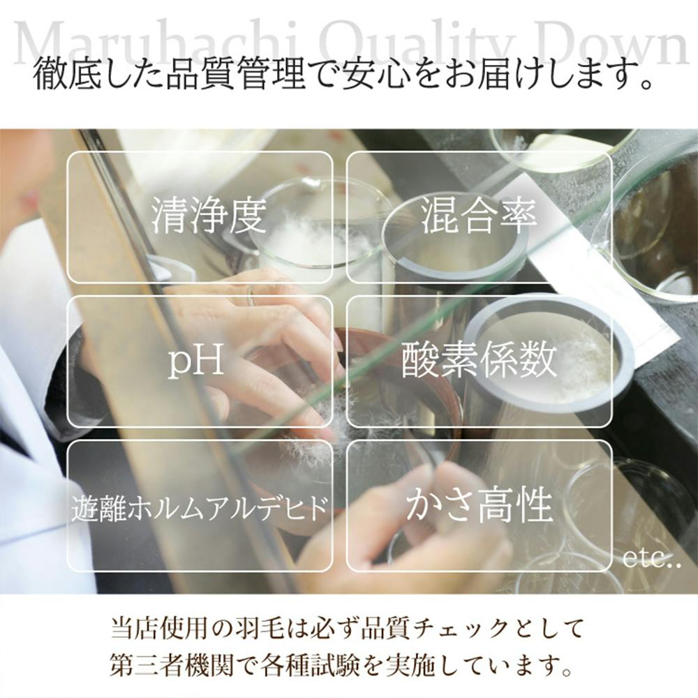 フランス産ホワイトダックダウン85％ 羽毛ふとん シングル ブルー