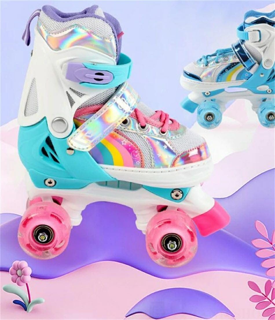 子供用ダブルローラースケート ホイールスケート クリスマスギフト