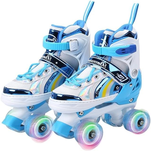 子供用ダブルローラースケート ホイールスケート クリスマスギフト