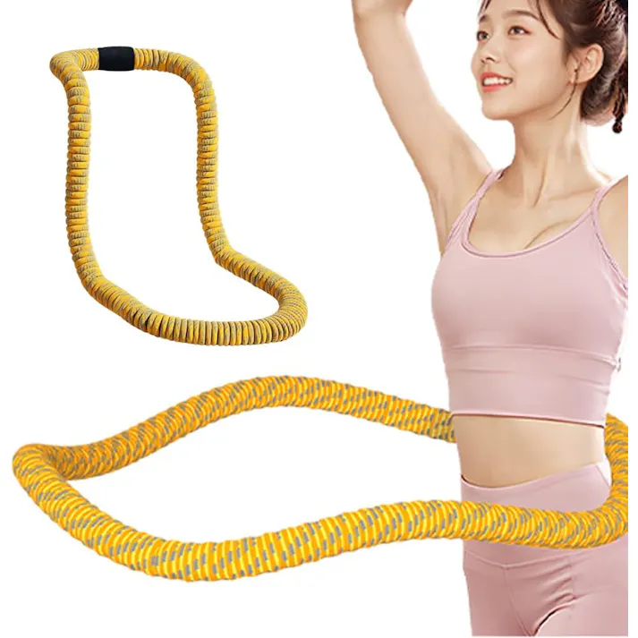 フラフープでダイエット用 ソフトフラフープ ダイエット 人気 静音 全カバーウエスト保護 脂肪燃焼 美容フィットネス器具 折りたたみ式 携帯可能 静音デザイン 腰保護 フィットネス 有酸素運動 室内トレーニング