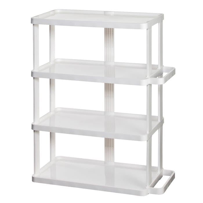 シューズラック スリム 省スペース ワイド シューズラック4段 下駄箱 靴箱 薄型 スリッパ おしゃれ 日本製