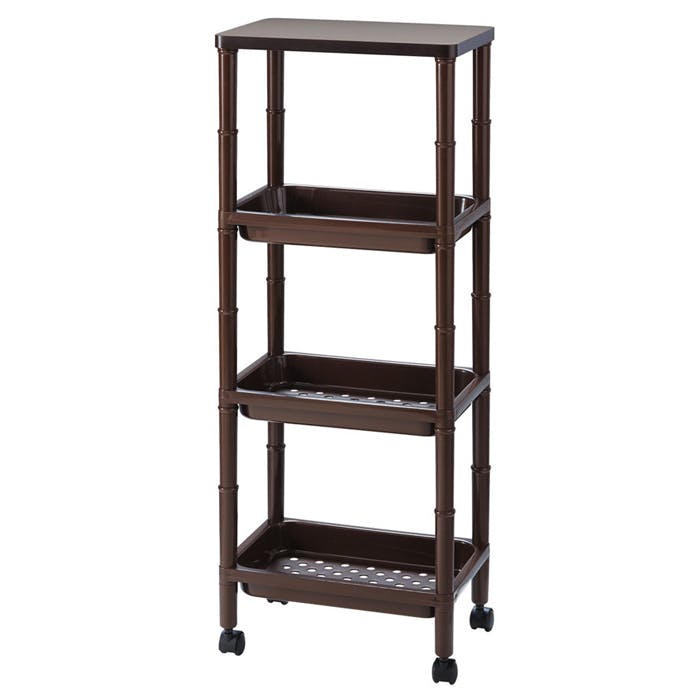 ラック ワゴン キャスター付き キャスターワゴン 4段 収納ラック 35cm