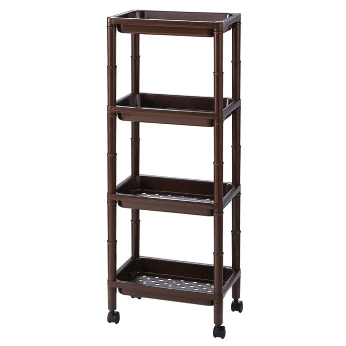 4段ラック ワゴン キャスター付き 4段 ラック 4段ワゴン 棚 すき間