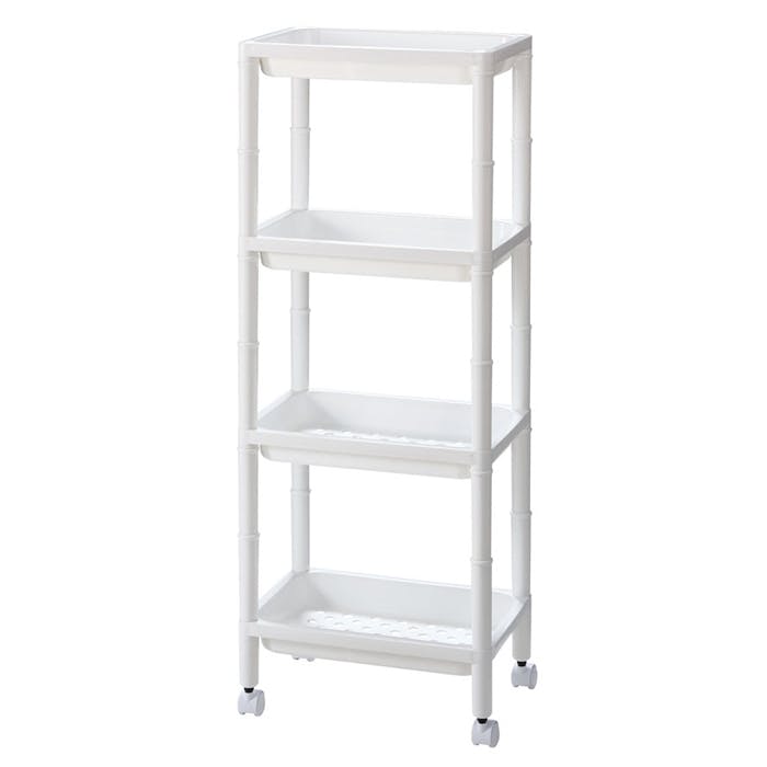 4段ラック ワゴン キャスター付き 4段 ラック 4段ワゴン 棚 すき間