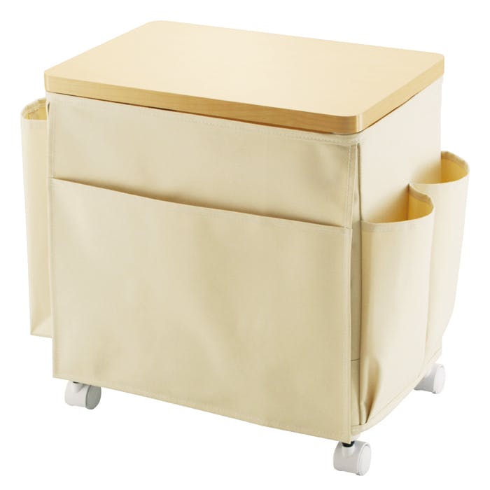 サイドテーブルワゴン キャスター付き 天板 小物収納 ワゴン サイドテーブル リビング