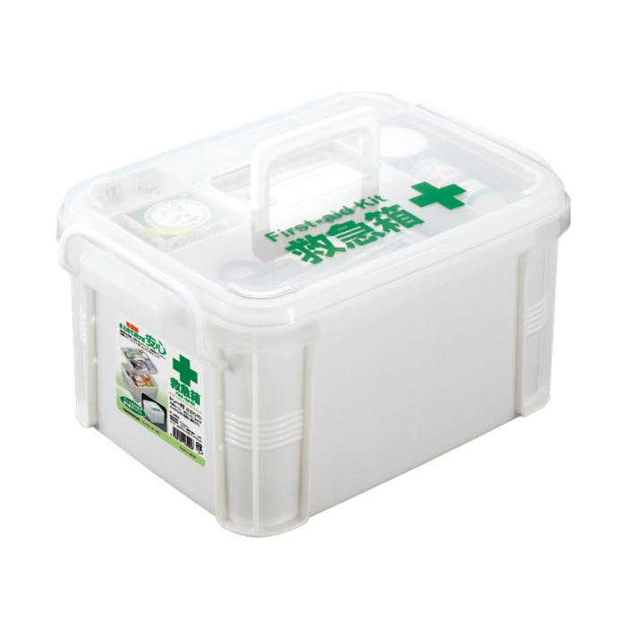 救急箱 薬箱 防災グッズ 家庭用 置き薬 救急 くすり 包帯 大容量 プラスチック 軽量 部活動 クラブ ※箱のみ販売