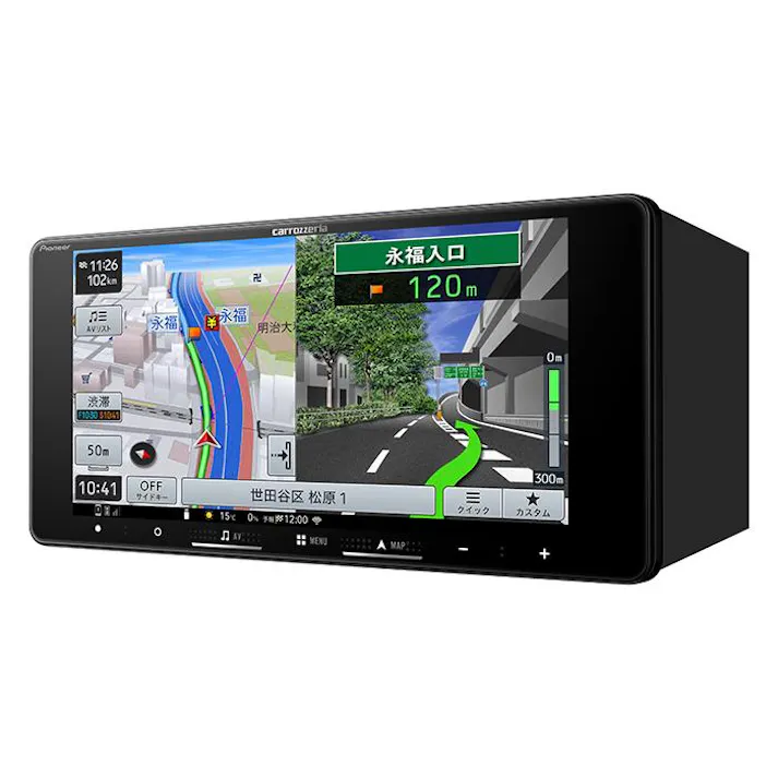 carrozzeria 楽ナビ 7V型HDワイド/Bluetooth/USB CA/AA対応 Pioneer パイオニア AVIC-RW122 カーナビ ナビ おすすめ 地図 車 車載