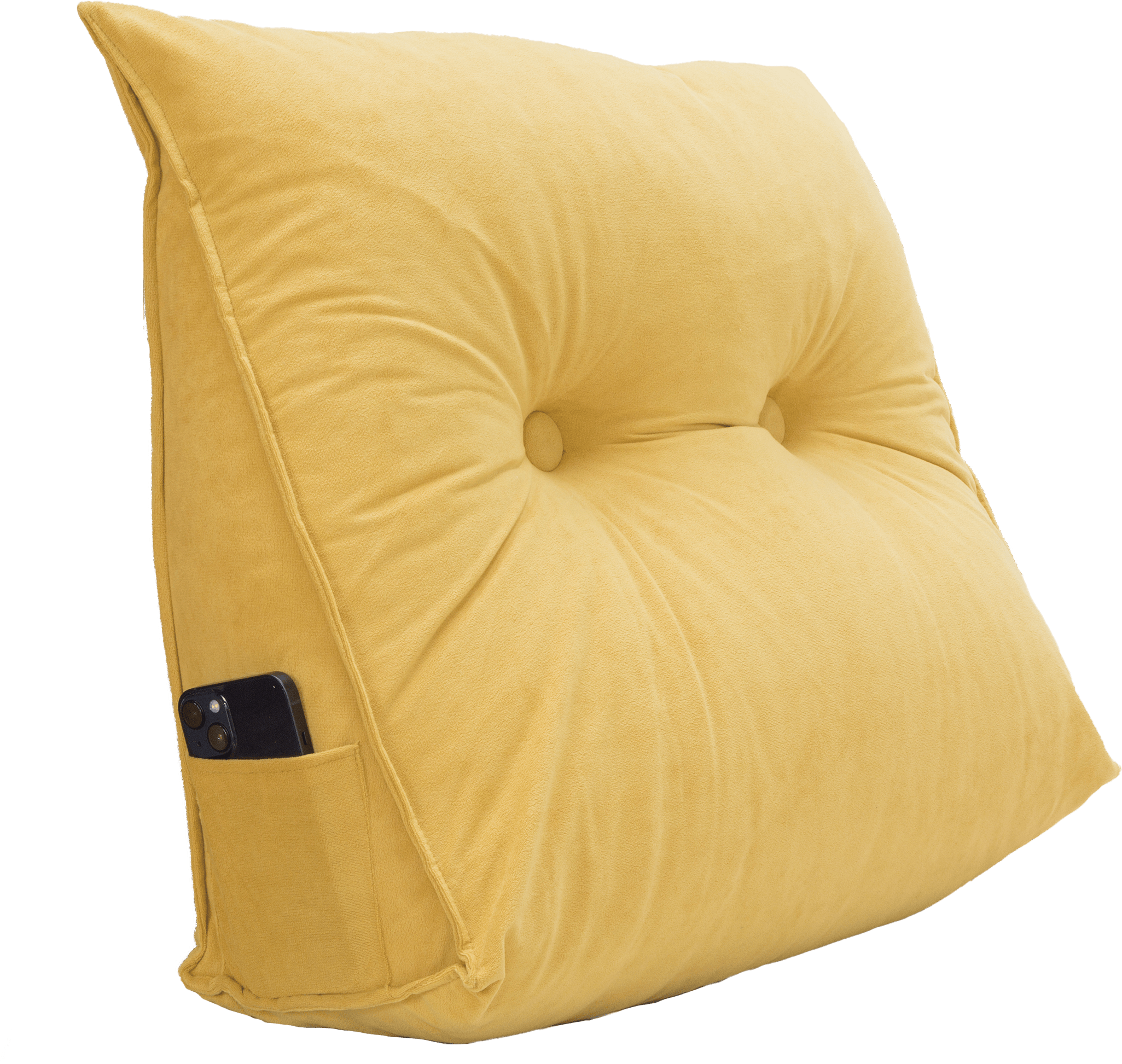 マルチクッション 小さめ グリーン 60x20x50cm 三角クッション フロア