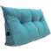 マルチクッション 大きめ ブルー 98×20×50cm 三角クッション フロアクッション ソファークッション ベッド 背もたれ うつ伏せ 枕 まくら マクラ ふわふわ 柔らかい インテリア 床置き おしゃれ 無地 洗える 洗濯可