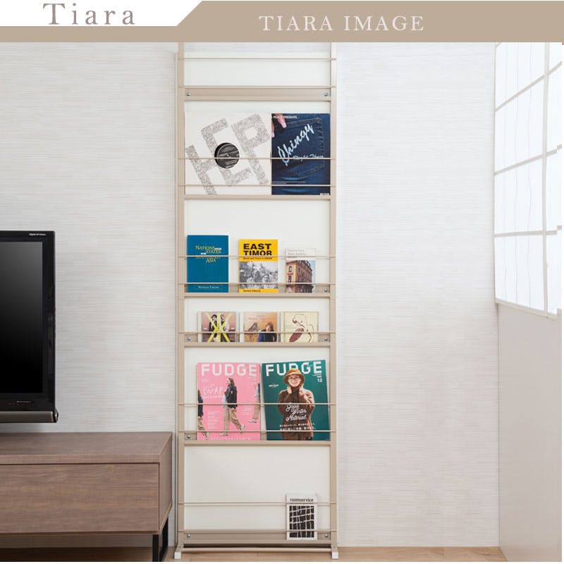 Tiara】 幅60 突っ張り間仕切りパーテーション マガジン雑誌