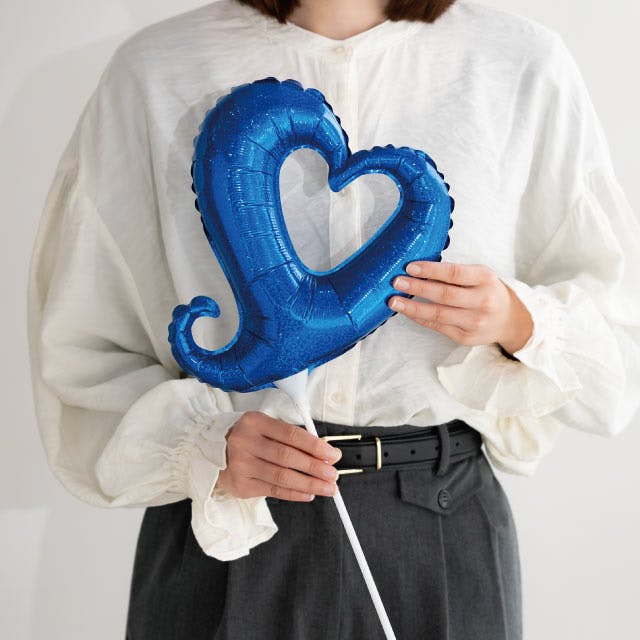 ヘッズ フラワーピック W260×D80×H230(全長770)mm ブルー 10本