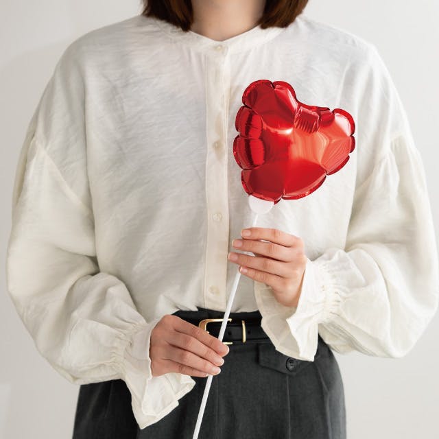 ヘッズ フラワーピック W140×D80×H140(全長660)mm レッド 10本